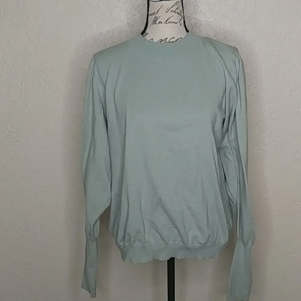 Ryegrass Sweater with Back Keyhole Green Size XXL
